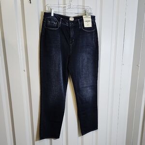 L'AGENCE Marjorie Mid Rise Slouch Slim Straight Blue Denim Jeans Size 29 NWT